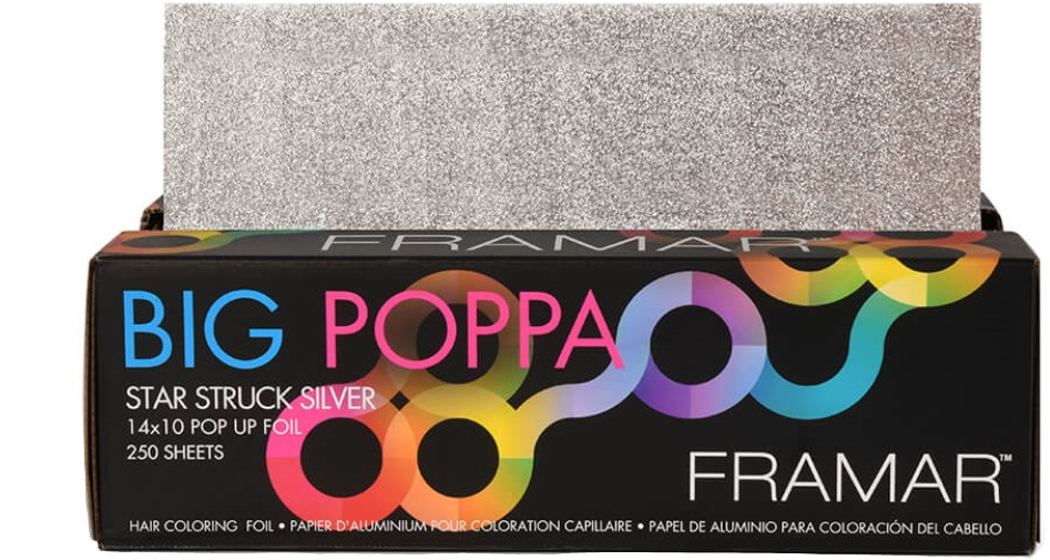 [PU-250SIL] Framar Big Poppa Pop Up Star Struck Silver 10x14 250 pcs