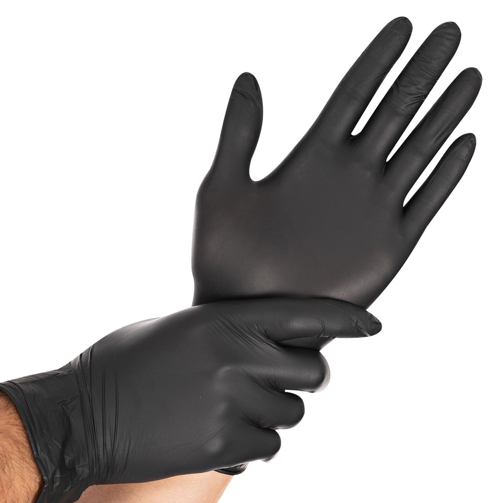 [27078] Gant Nitrile PV Noir 100 pièces (xsmall)