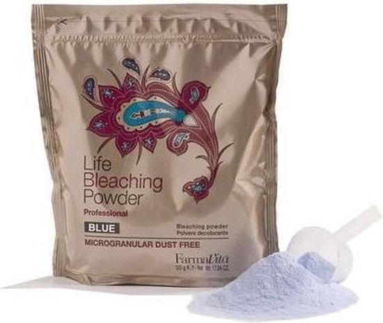 [FARDECBLUNEW] FarmaVita Life Ontkleuringspoeder Blauw Alluminium bag 500 GR