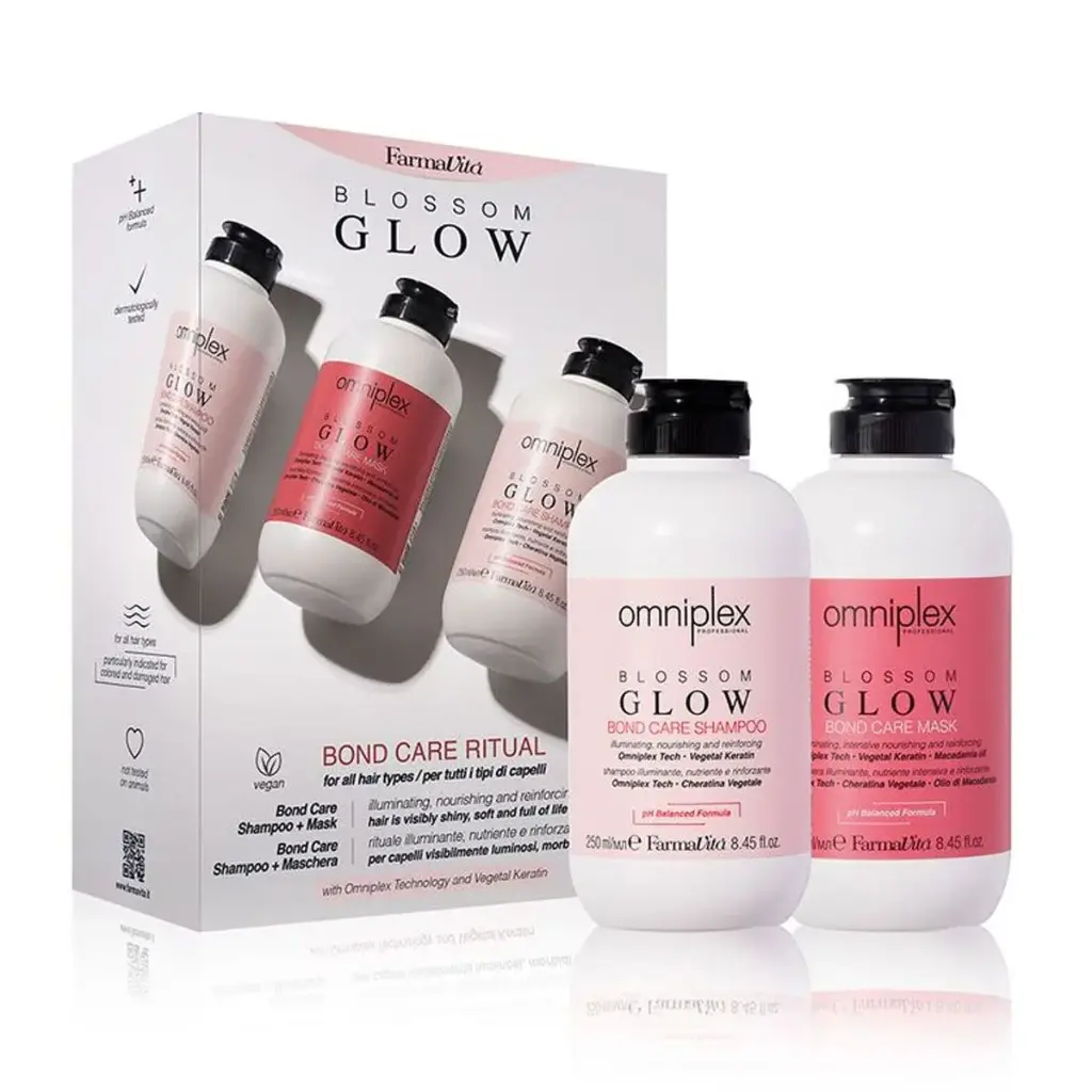 [FARBLOSSOMKIT250ML] FarmaVita OMNIPLEX Blossom Glow KIT SHAMPOO+MASK 250 ml