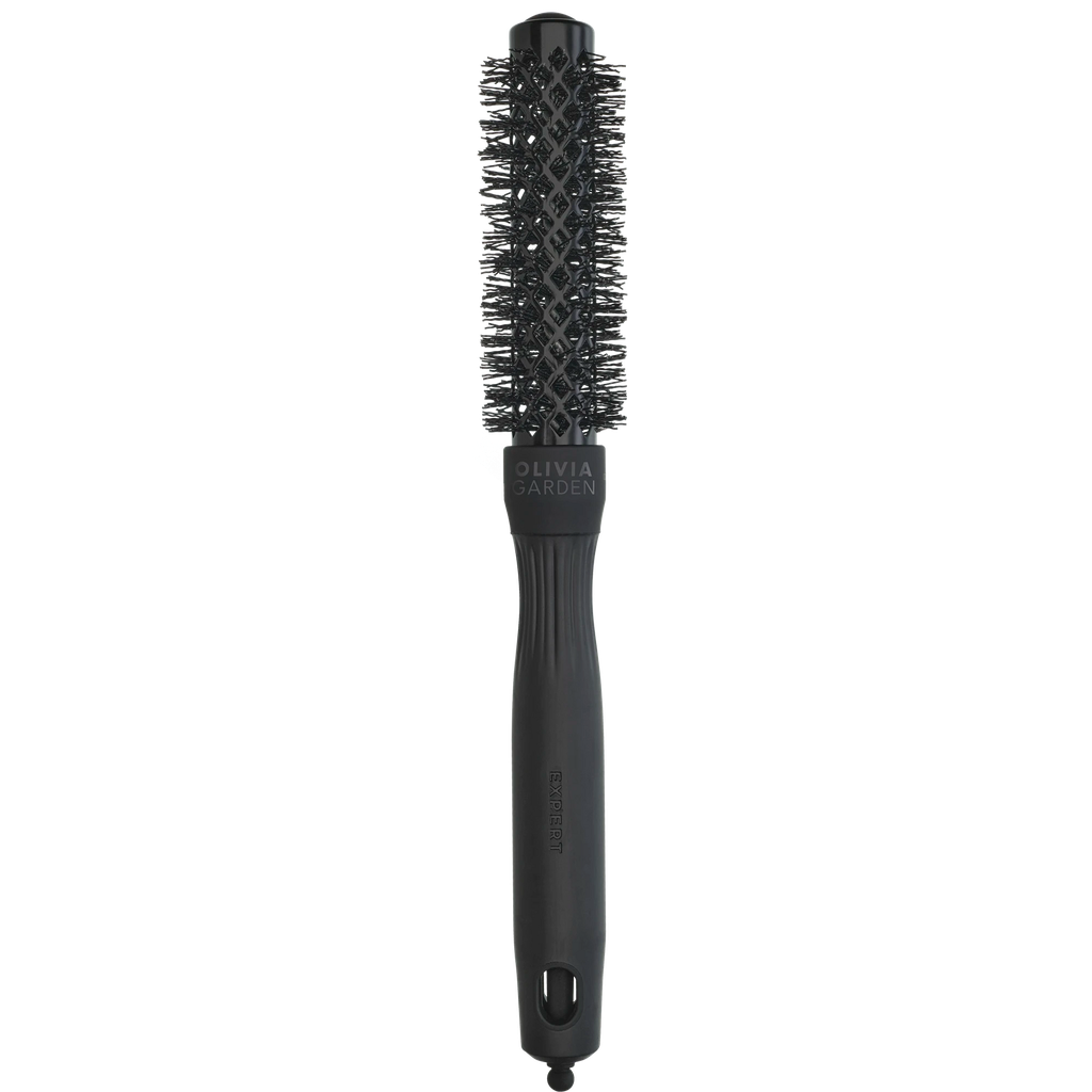 [ID2115] Olivia Garden Expert Blowout Shine Wavy Bristles Black Label 20