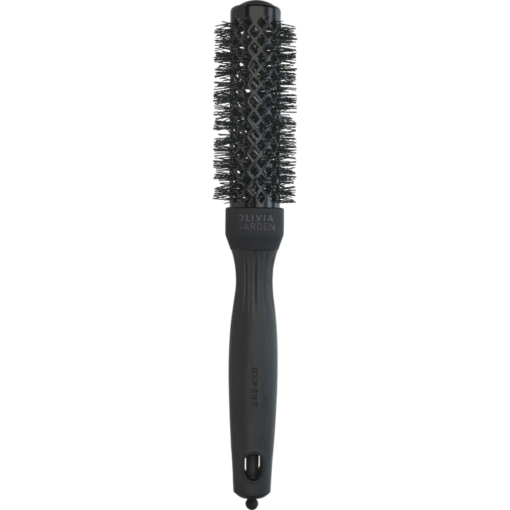 [ID2116] Olivia Garden Expert Blowout Shine Wavy Bristles Black Label 25