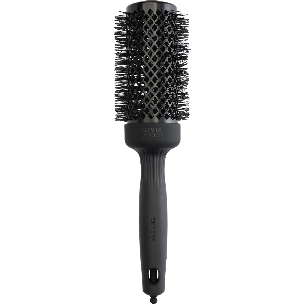 [ID2117] Olivia Garden Expert Blowout Shine Wavy Bristles Black Label 35