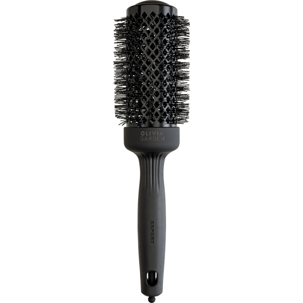 [ID2118] Olivia Garden Expert Blowout Shine Wavy Bristles Black Label 45