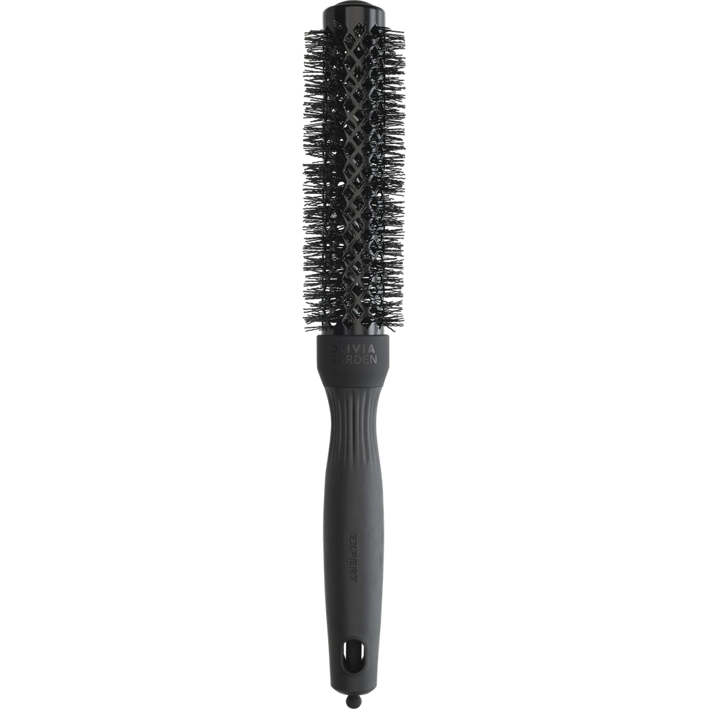 [ID2125] Olivia Garden Expert Blowout Speed Wavy Bristles Black Label 25