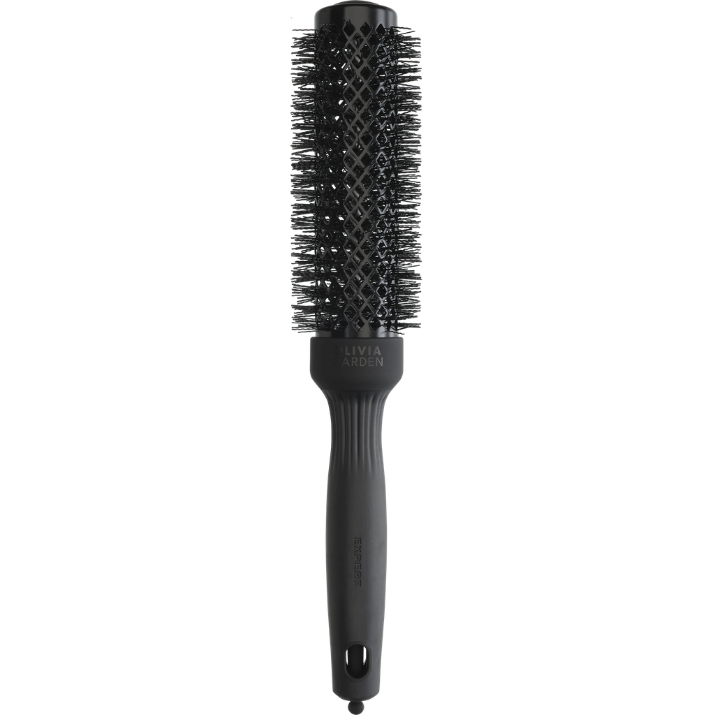 [ID2126] Olivia Garden Expert Blowout Speed Wavy Bristles Black Label 35