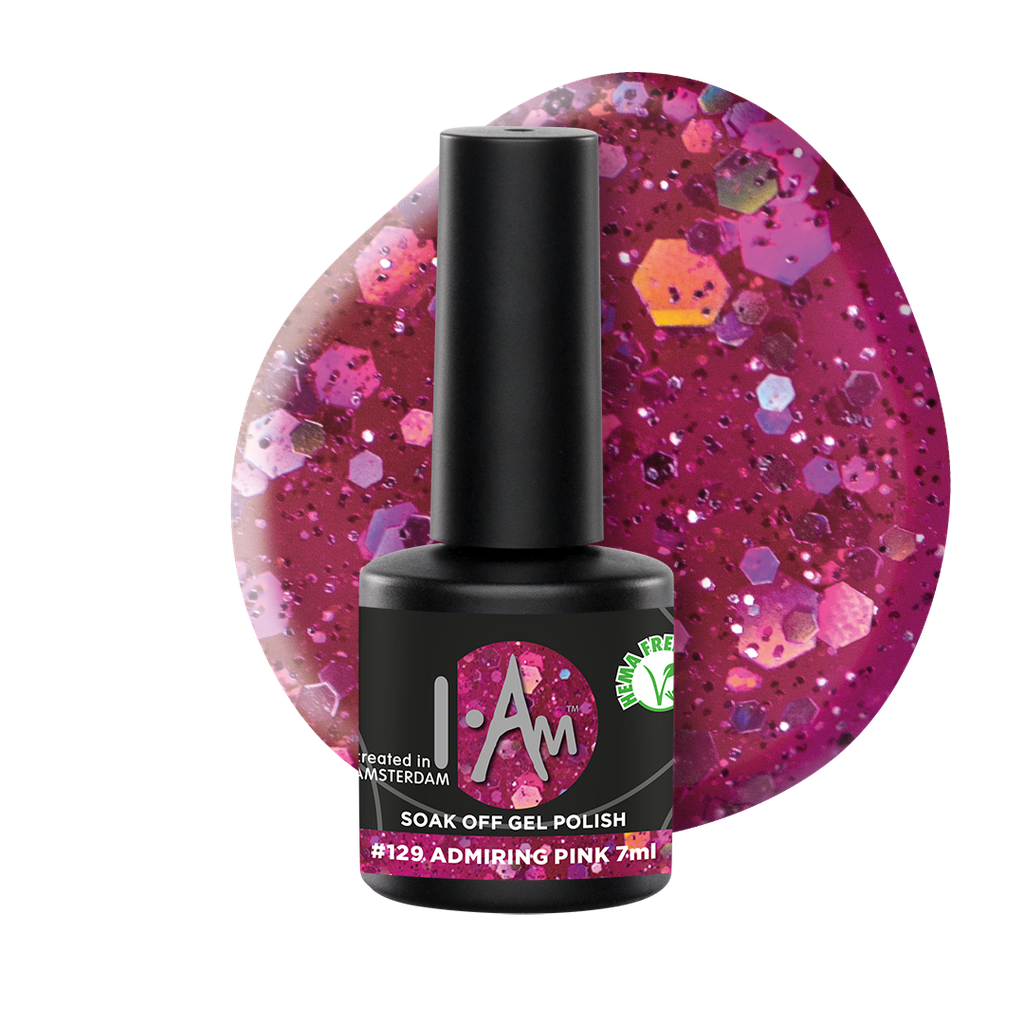 I.Am Soak Off Gel Polish #129 Admiring Pink 7ml