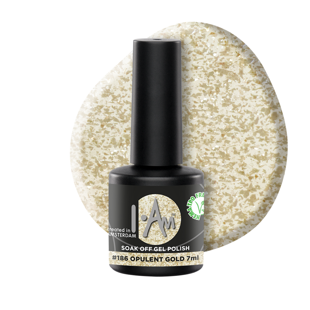 I.Am Soak Off Gel Polish #186 Opulent Gold 7ml