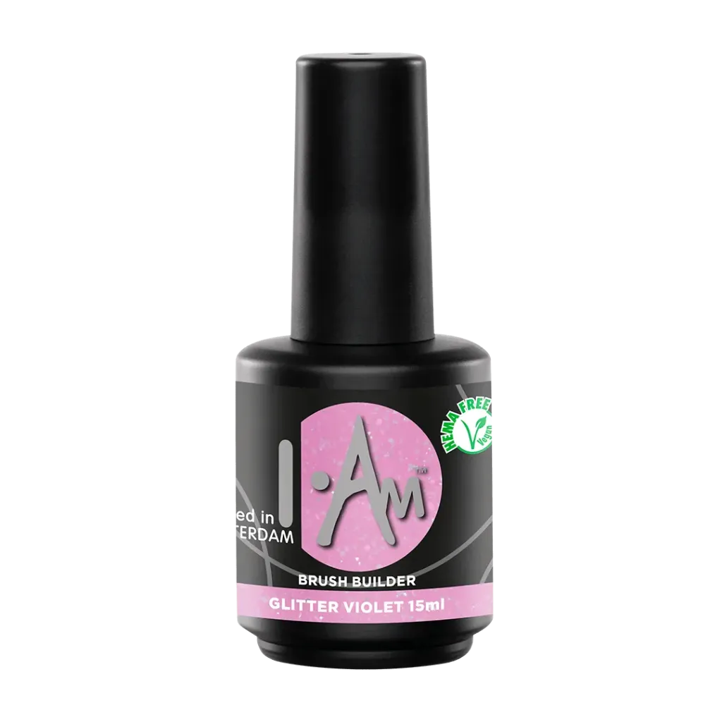 I AM Brush Builder Glitter Violet 15ml