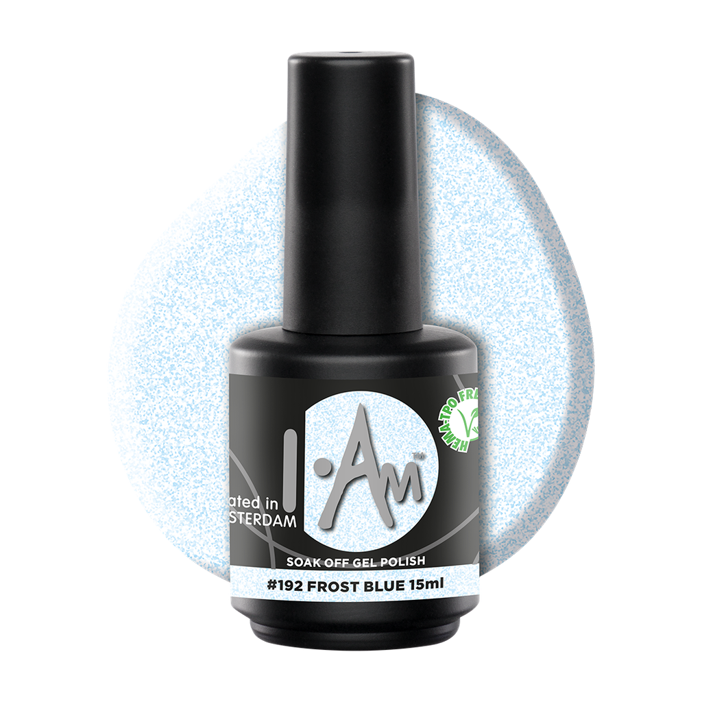 [1212177384] I.Am Soak Off Gel Polish #192 Frost Blue (15ml)