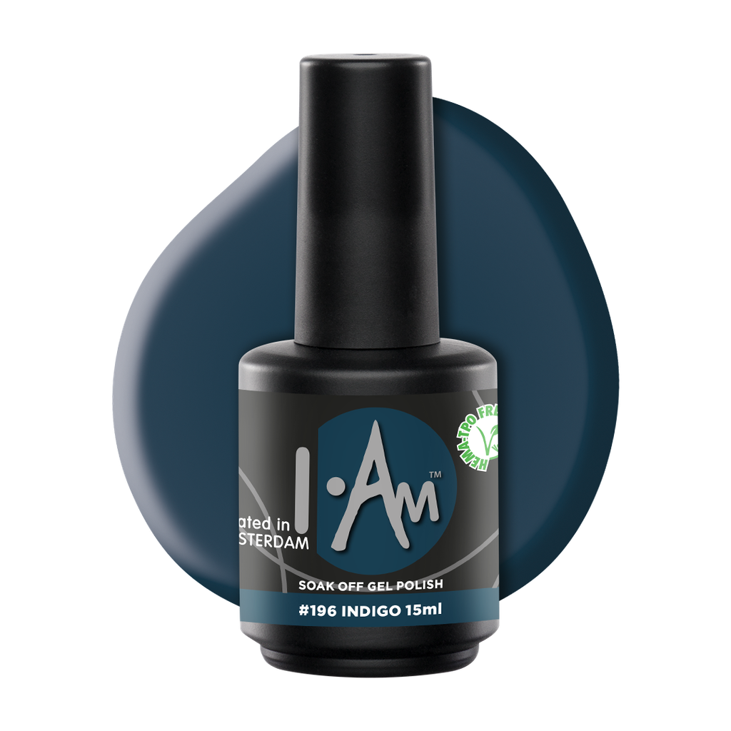 [1212177392] I.Am Soak Off Gel Polish #196 Indigo (15ml)