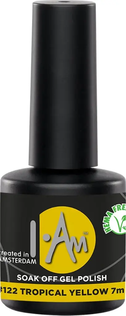 [1212177243] I.AM Soak Off Gel Polish #122 Tropical Yellow 7ml