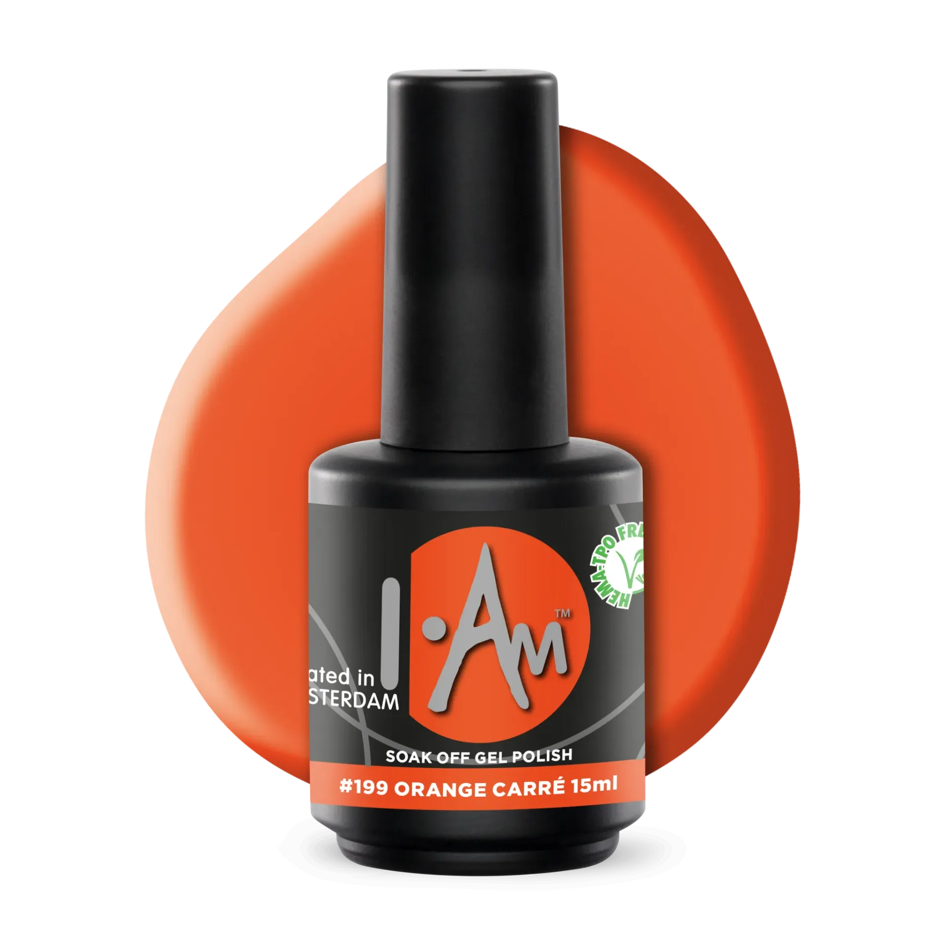 I.Am Soak Off Gel Polish #199 Orange Carré (15ml)