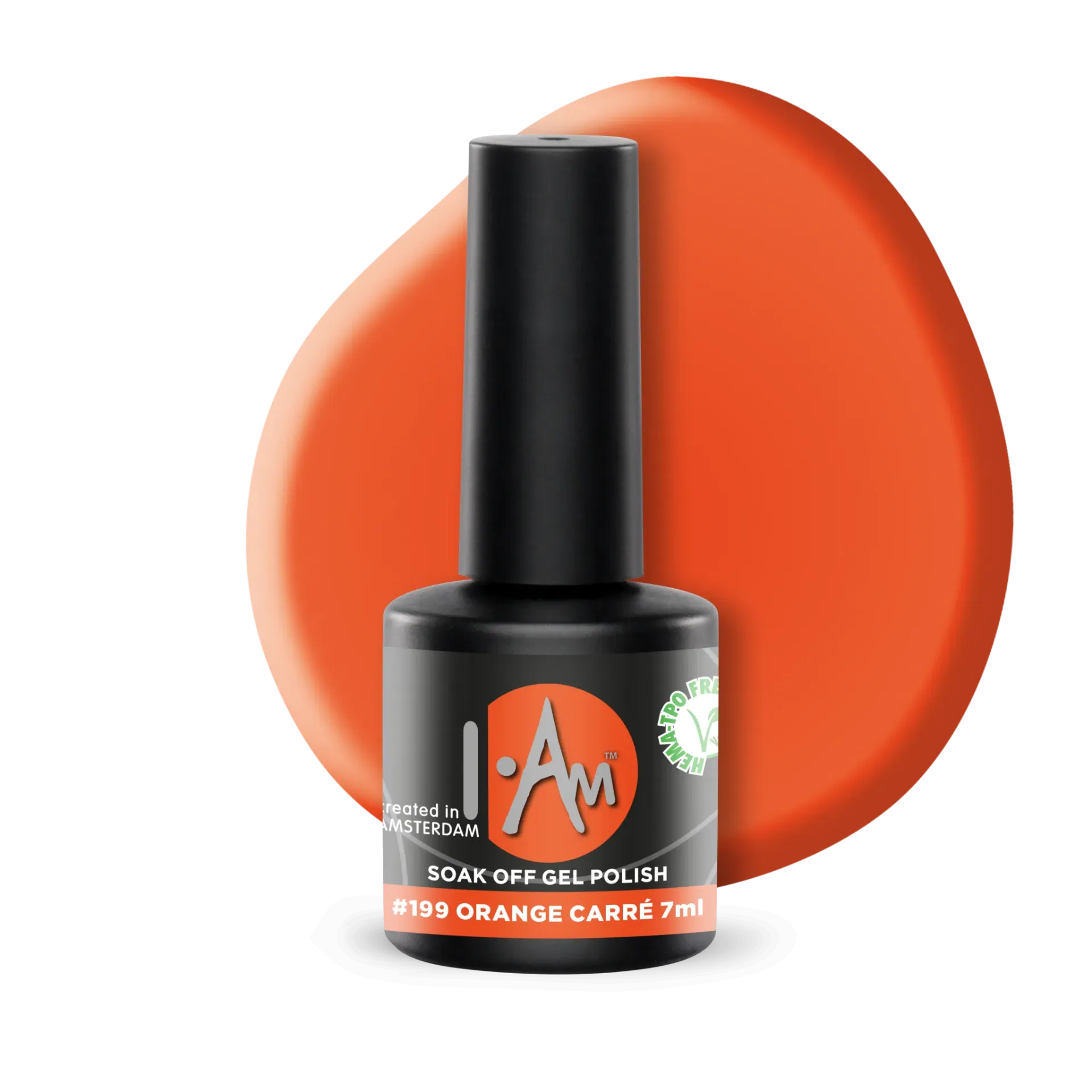 [1212177397] I.Am Soak Off Gel Polish #199 Orange Carré (7ml)