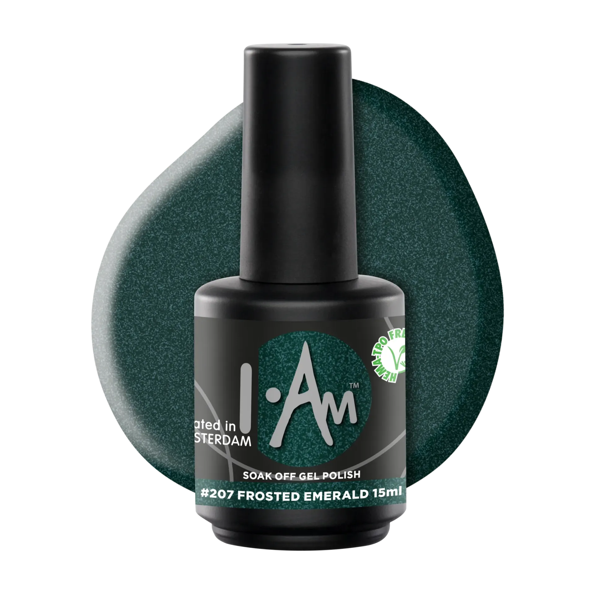 I.Am Soak Off Gel Polish #207 Frosted Emerald (15ml)