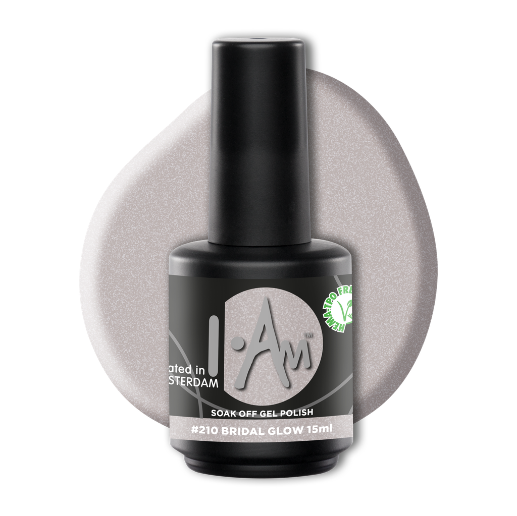 [1212177420] I.Am Soak Off Gel Polish #210 Bridal Glow (15ml)