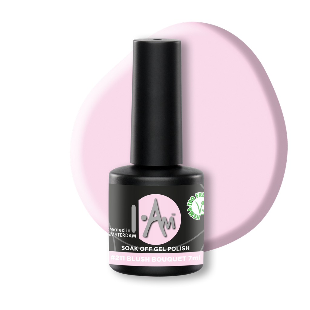 I.Am Soak Off Gel Polish #211 Blush Bouquet (7ml)
