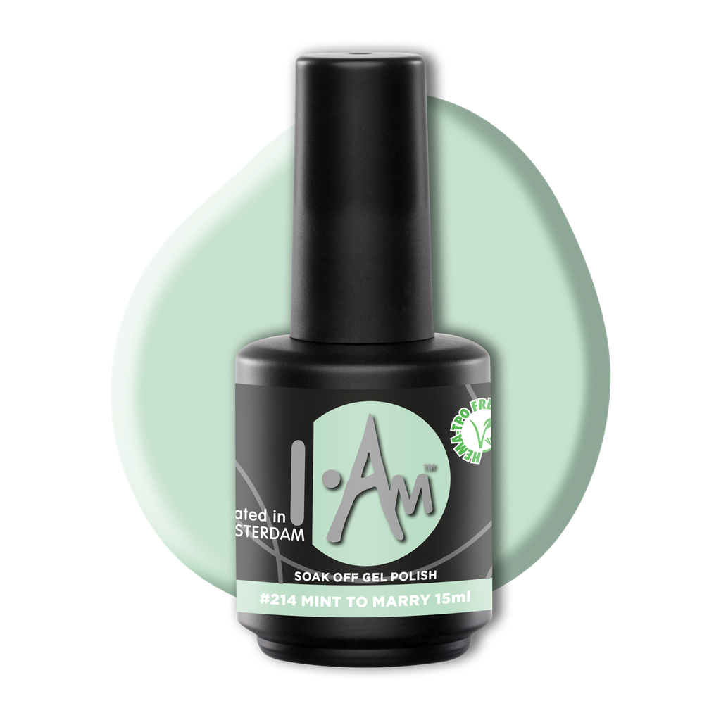 [1212177428] I.Am Soak Off Gel Polish #214 Mint to Marry (15ml)