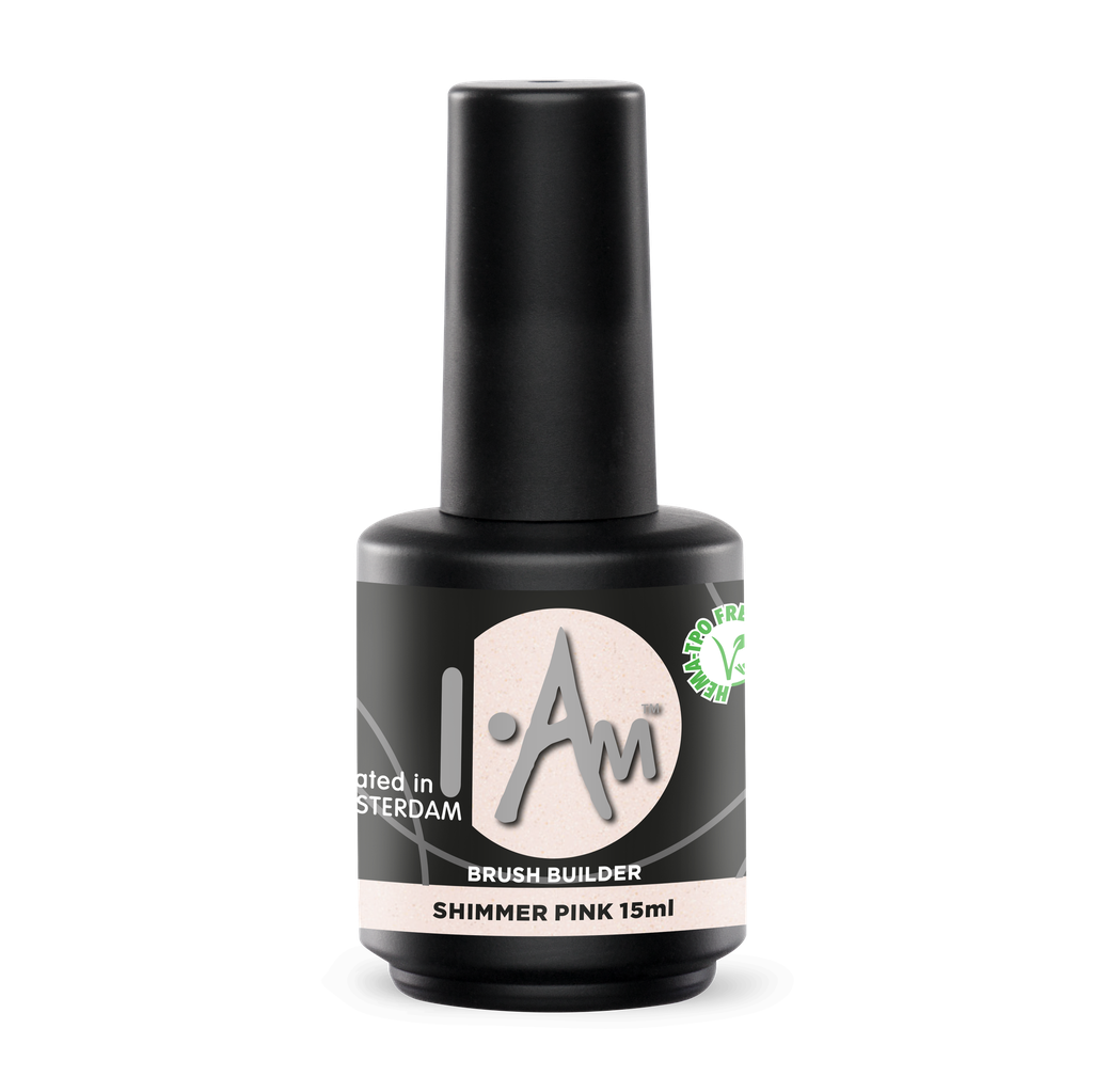 [1212173046] I AM Brush Builder Shimmer Pink 15ml