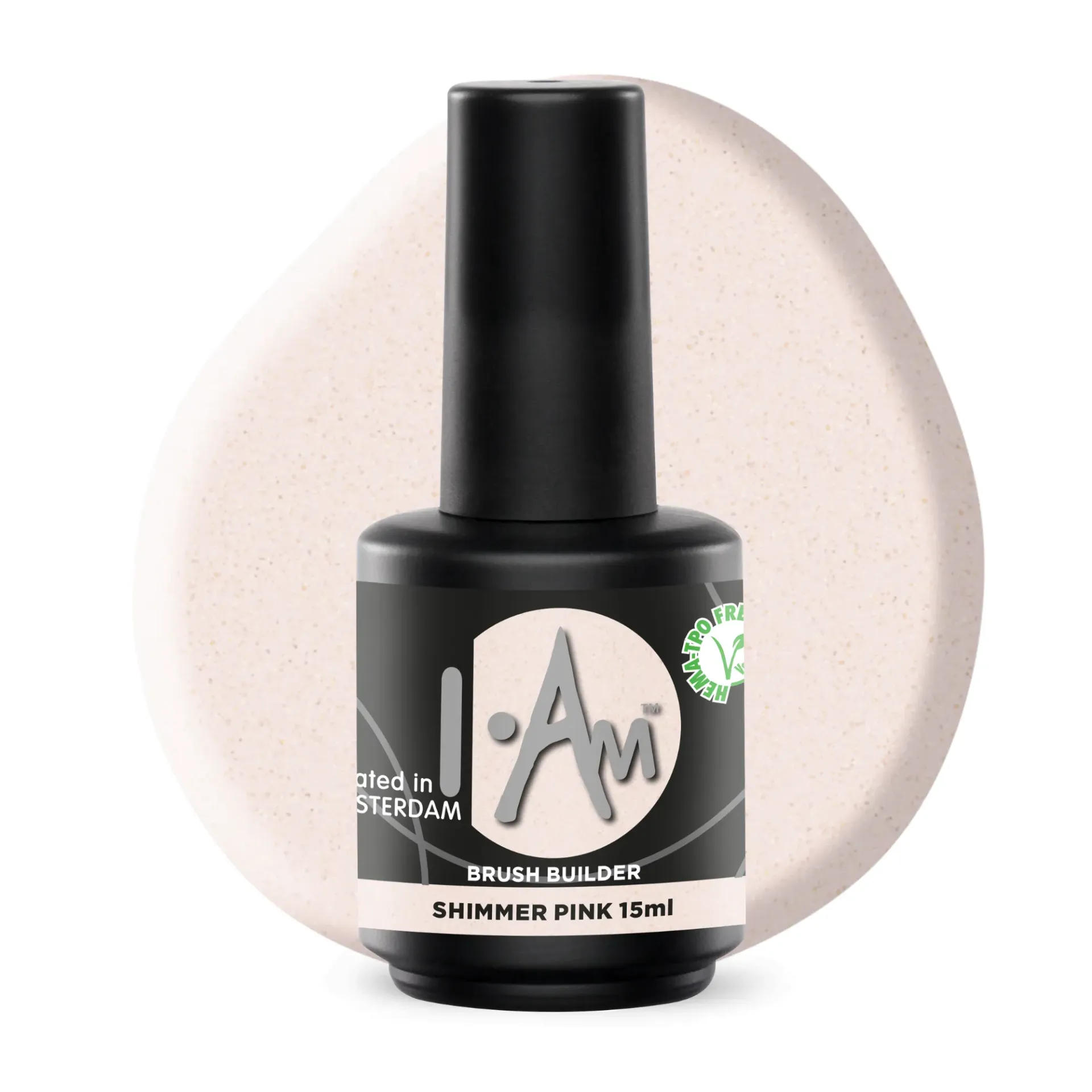 [1212173046] I AM Brush Builder Shimmer Pink 15ml