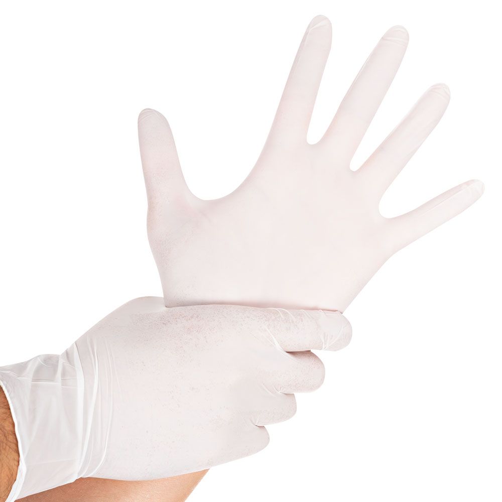 [27079] Hygostar Nitriel Handschoen PV Wit 100 stuks (xsmall)