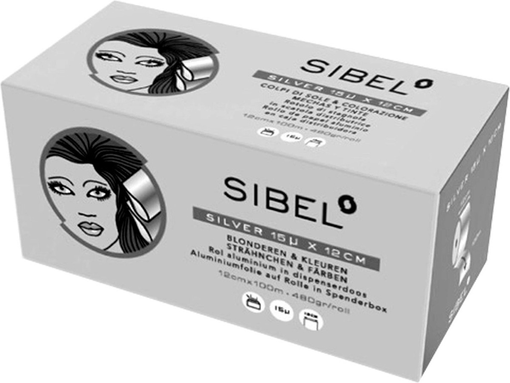 [S4336231] SIBEL Alufolie Rol 15MU 480 g 12cmx100m