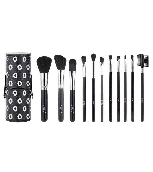 [S0010090] BLACK SWAN SET COSMETISCHE BORSTELS 11ST SIBEL