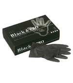 [S094000154] SIBEL Handschoenen Herbruikbaar Latex Satijn Zwart S 20st