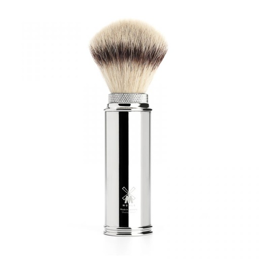 [31M20] MUHLE TRAVEL SHAVING BRUSH SILVER TIP