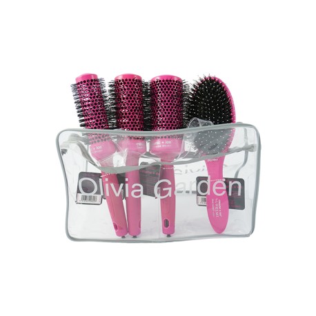 [OG1053] OLIVIA GARDEN C+I THERMAL BAG (PINK SERIES) 4 BRUSHES