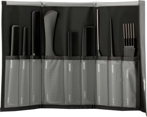 [993430376] Jaguar Kamm-Set A-Line schwarz metallic  9tlg.
