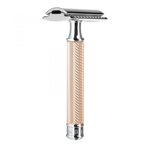 [R41] MUHLE TRADITIONAL RAZOR METAL ROSEGOLD PLATED