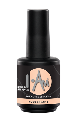 [1212177018] I.AM Soak Off Gel Polish #009 Creamy 15ml