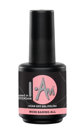 [1212177076] I.AM Soak Off Gel Polish #038 Baring All 15ml