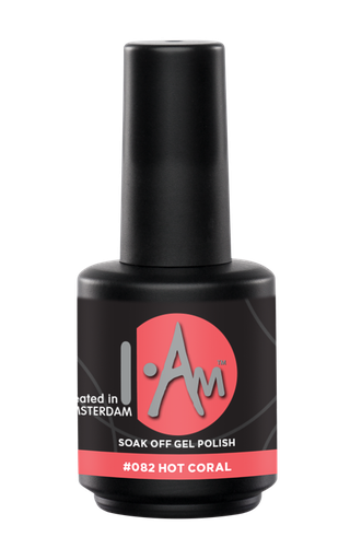[1212177164] I.AM Soak Off Gel Polish #082 Hot Coral 15ml