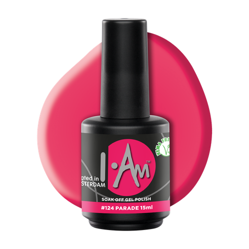 [1212177248] I.AM Soak Off Gel Polish #124 Parade 15ml