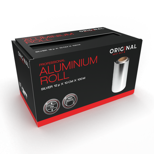 [P005018] OBB Alufoil Roll 12µ Zilver 10cmx100m