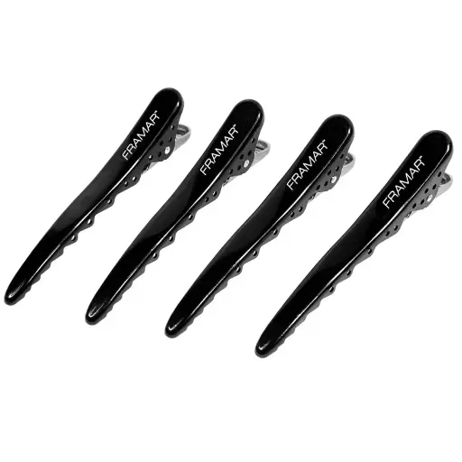 [91021] Framar Big Bite Clips Black