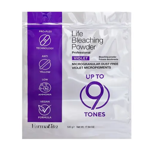 [FARDECVIOLASU] FarmaVita Life Blondeerpoeder Violet 9 Pro-Plex 500gr.