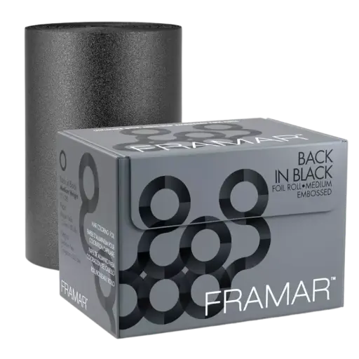 [12019] Framar Medium Embossed Roll Black 97m